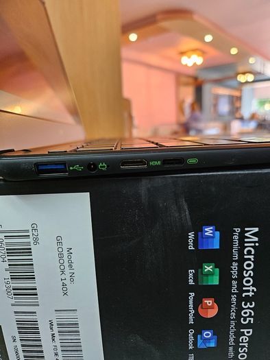 GeoBook 140X 14.1inch Full HD Laptop 4GB RAM, 128GB SSD, Backlit Keyboard