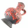 Mid Century fat lava vase Image 5