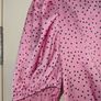 Gorgeous pink-black polka dot satin midi dress with cut out back from Quiz Image 4