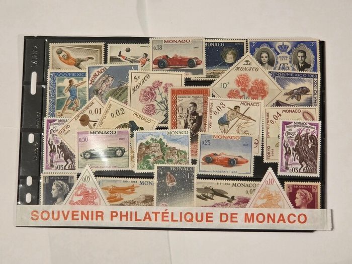 Monaco Souvenir Stamp Set