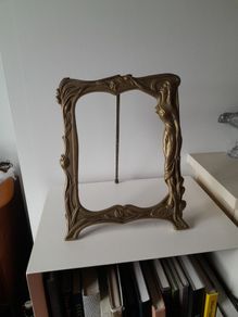 Art Nouveau Solid Brass Picture Frame Large