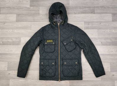 Barbour International Paxton Quilted Biker Jacket Mens Medium