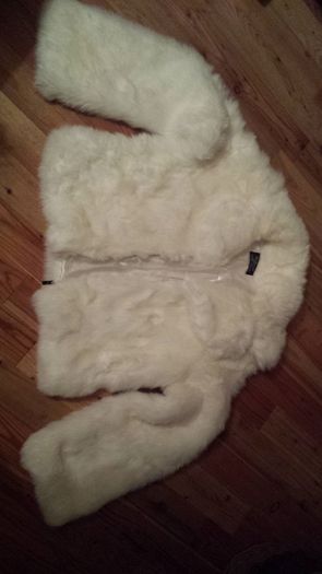 Cream Fake Fur Jacket