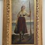 Pair of 19th C. Italian Oil Paintings by Ernesto Jolli - In Original F.G. Davis Belfast Frames Image 2