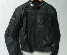 leather biker jacket