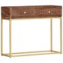 Console Table 90x30x75 cm Solid Mango Wood Image 9