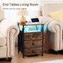 Bedside Table Set of 2 with Charging Station Image 3
