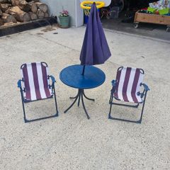 Childrens patio table and chairs