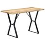 Dining Table 120x60x76 cm Solid Mango Wood Image 9