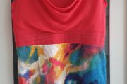 NASS Designed in Ireland block multi printed cowl neck dress Sz 22 UK - Bnwt Rrp 99 Sterling