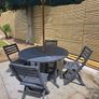 Garden Table Chairs & Parasol Image 3