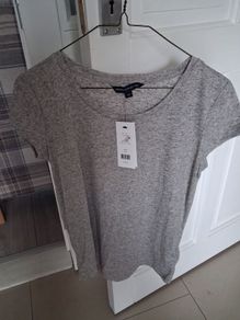 French Connection Grey Marl Tshirt - UK 8 - BNWT RRP 35