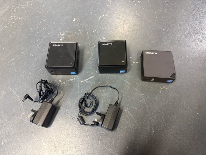 3 Gigabyte Brix mini PCs