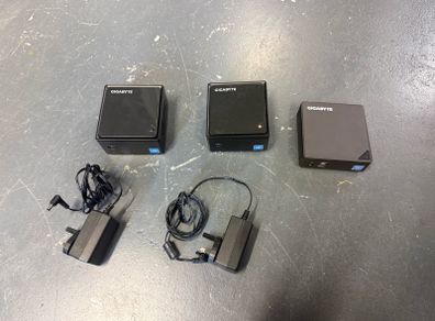 3 Gigabyte Brix mini PCs