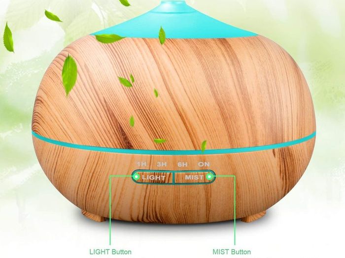400ml Essential Oil Diffusers Ultrasonic Humidifier Portable Aromatherapy Diffuser with Cool Mist and 7 Colour Changing LED Lights Aroma Diffuser, Waterless Auto off Air Purifiers-Yellow