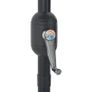Balcony Parasol with Aluminium Pole Black 300x150x253 cm Half Image 7
