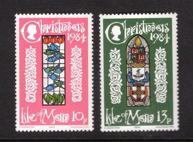 1984 Isle of Man Christmas Commemorative Stamps Mint Never Hinged (MNH)