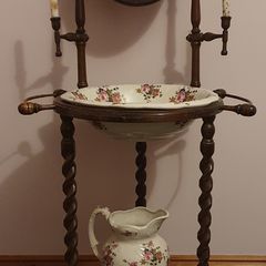washstand with basin and ewer