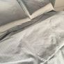 Grey Stripe Double Duvet Set Image 2