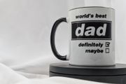Oasis inspired world's best dad mug