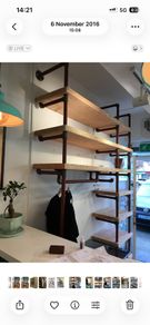gun barrel shelf unit