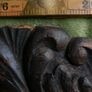 Antique Wood Carved Putti Cherub Figural Wall Plaque Panel Image 7