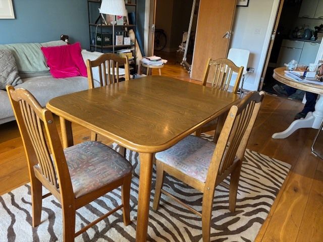 Oak Table and Chairs