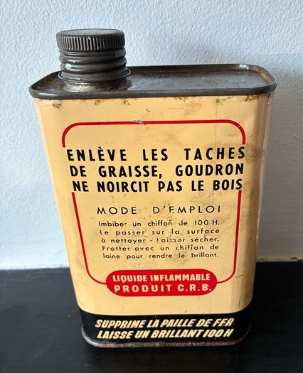 Vintage French 100h Polish Tin