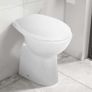 High Rimless Toilet Soft Close 7 cm Higher Ceramic White Image 10
