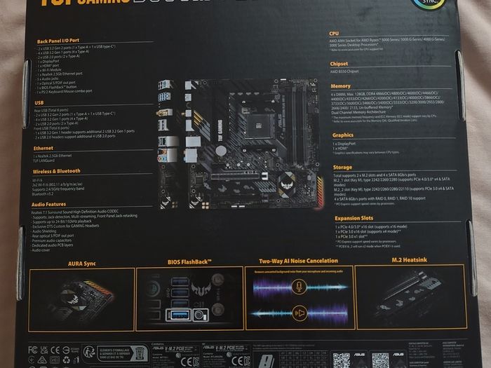 [Brand New / Open Box] ASUS TUF Gaming B550M-PLUS WiFi II Motherboard (AM4)