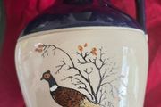 Vintage Blue Glazed Stoneware Jug