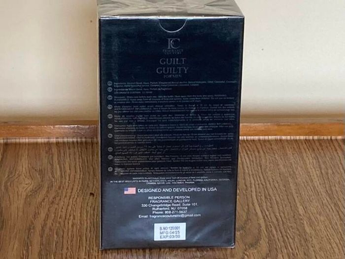 Pristine Guilt Guilty Mens Eau de Parfum 100ml | New & Sealed
