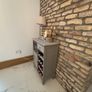 Grey Drinks Cabinet - wine rack Image 2