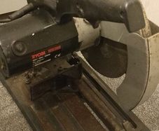 Ryobi chop saw 14 inch hi powered running very well metal cutting carbon disk can swap to wood.
