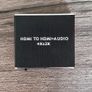 HDMI to HDMI 4K x 2K Audio Extractor HDMI Splitter Audio Converter with 1/8" Stereo Audio Splitter Adapter Image 3