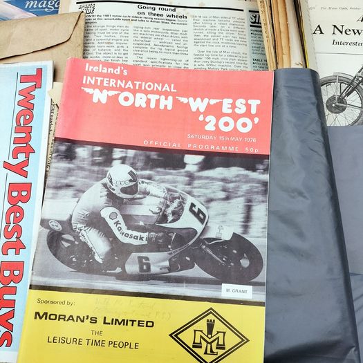 Vintage motorcycle literature
