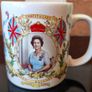 Queen Elizabeth II 40th anniversary souvenir mug Image 2