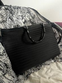 GUCCI Quilted Nylon & Leather Bamboo Tote