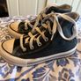UK 12.5 black converse platform Image 6