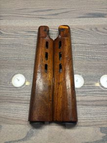 Incredibly rare Belgian Wooden Fn Fal handguards