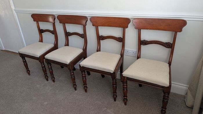 Regency dining room chairs x4