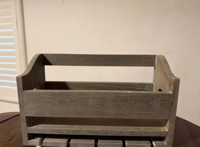 Wine shelf with glass holder