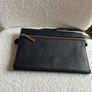Victoria Beckham black leather clutch/ crossbody bag Image 4