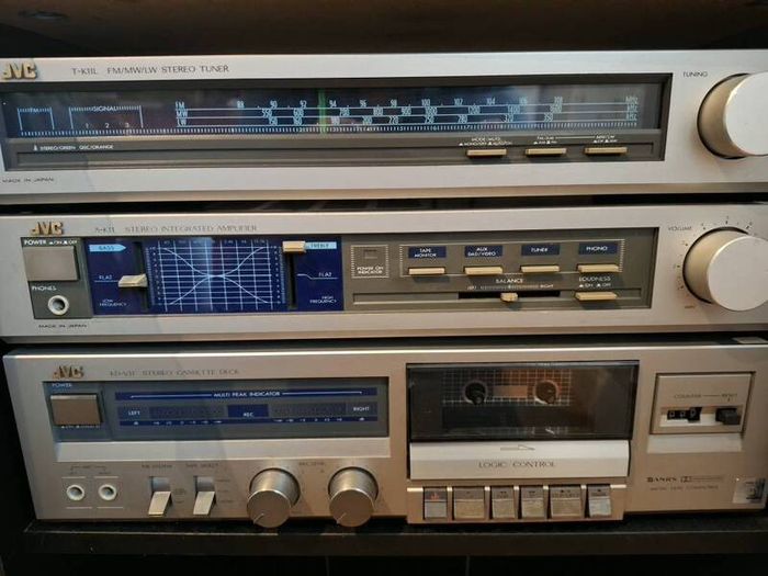 JVC Radio Stereo Tuner Model T-K11L and JVC Stereo Integrated Amplifier A-K11