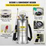 BRAND NEW 12L Hand Powered Sprayer Stainless Steel Watering Spraying Sprinkling Atomizer Pump Home Ground Garden Cleaning Sprayer Image 7