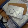 Brand new Bernstein Concealed Toilet Cistern Frame with chrome flush plate Image 5