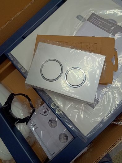 Brand new Bernstein Concealed Toilet Cistern Frame with chrome flush plate