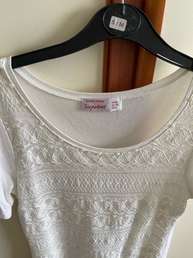White t-shirt, size UK8(36)