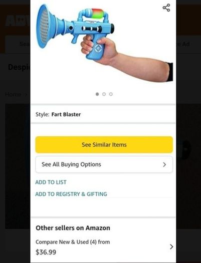 Despicable Me Fart Blaster