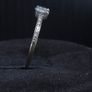Vintage French 9ct White Gold Solitaire Ring Image 4